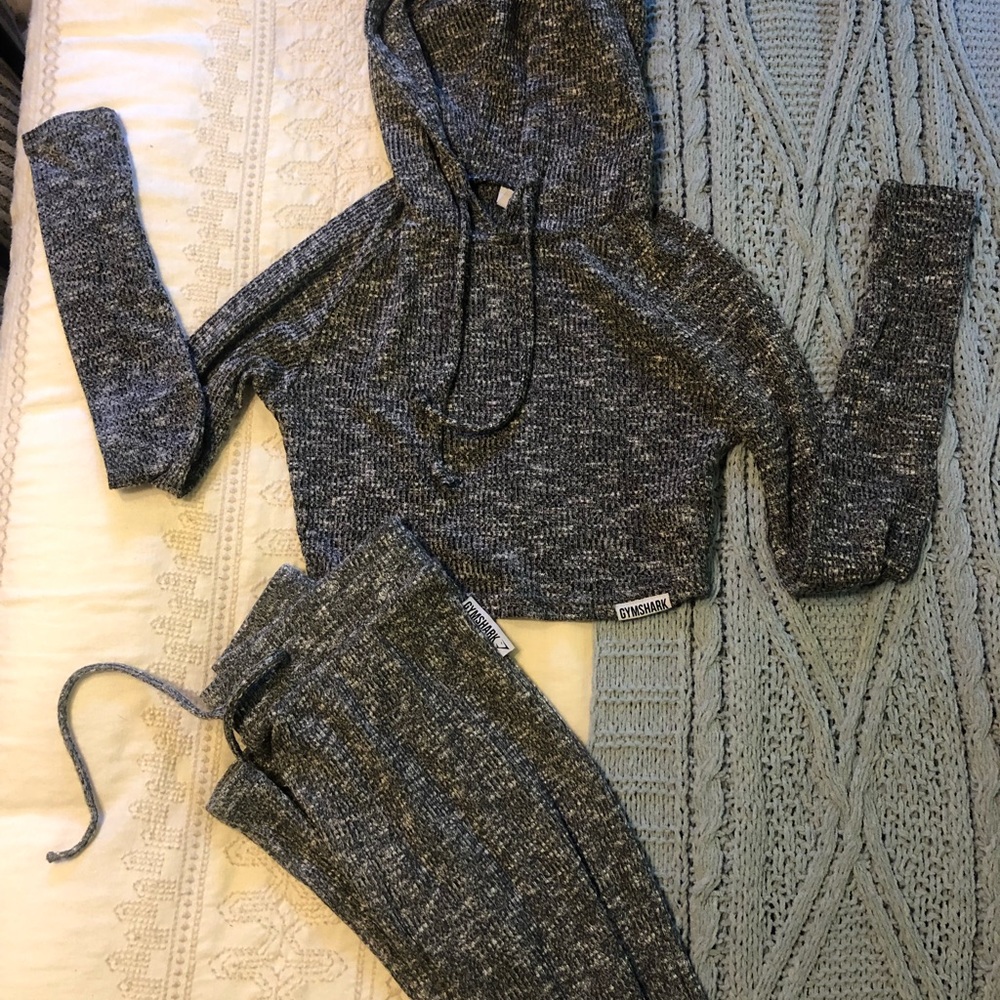 Gymshark Gray Marl Slounge Set Small